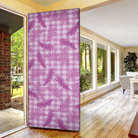 Pink Palaka Hawaii Palapalai Door Cover Hawaiian Fern LT14 - Polynesian Pride