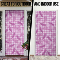 Pink Palaka Hawaii Palapalai Door Cover Hawaiian Fern LT14 - Polynesian Pride