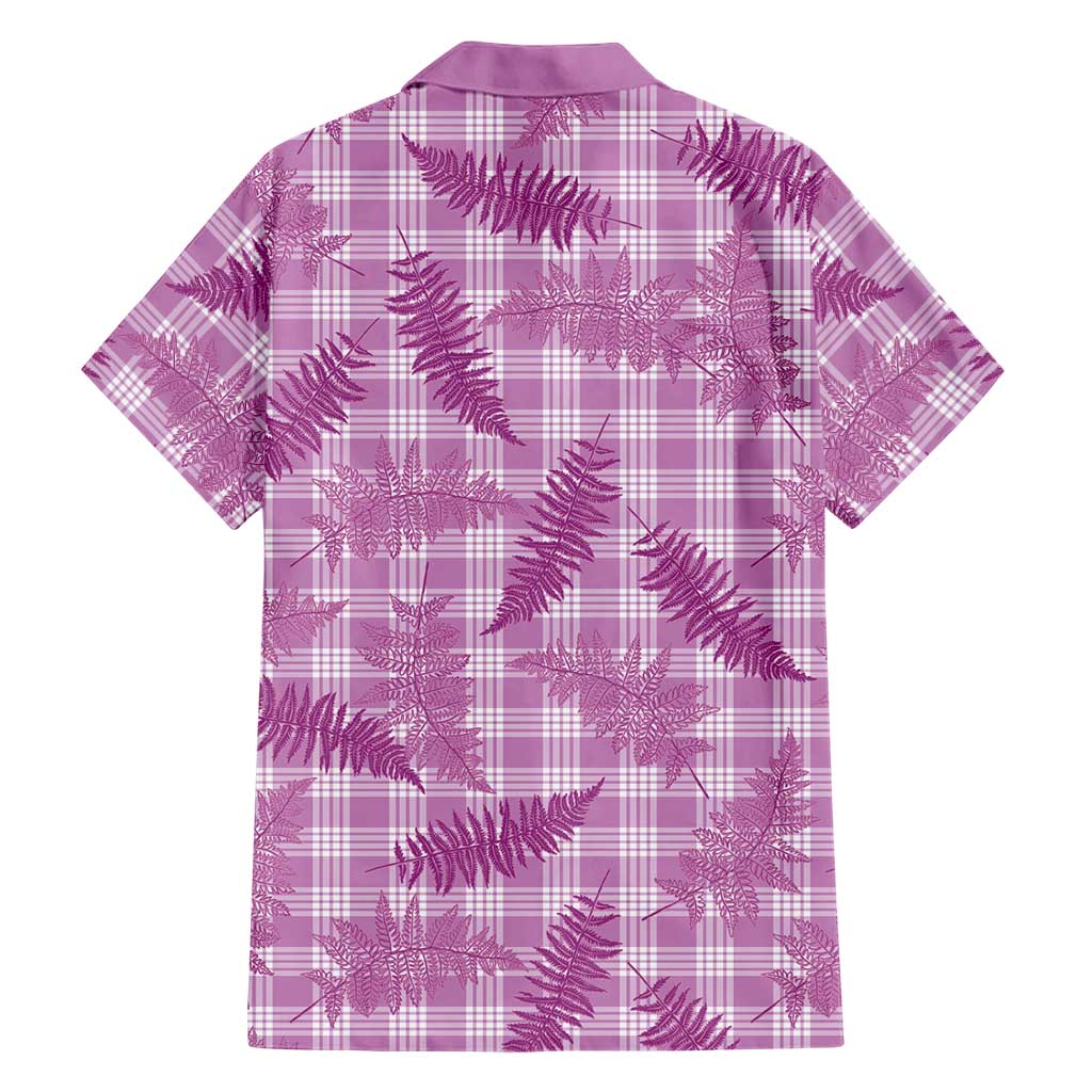 Pink Palaka Hawaii Palapalai Family Matching Tank Maxi Dress and Hawaiian Shirt Hawaiian Fern LT14 - Polynesian Pride