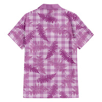 Pink Palaka Hawaii Palapalai Family Matching Tank Maxi Dress and Hawaiian Shirt Hawaiian Fern LT14 - Polynesian Pride