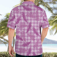 Pink Palaka Hawaii Palapalai Hawaiian Shirt Hawaiian Fern - Polynesian Pride