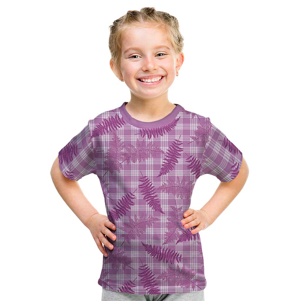 Pink Palaka Hawaii Palapalai Kid T Shirt Hawaiian Fern - Polynesian Pride