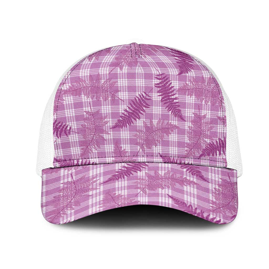 Pink Palaka Hawaii Palapalai Mesh Trucker Cap Hawaiian Fern