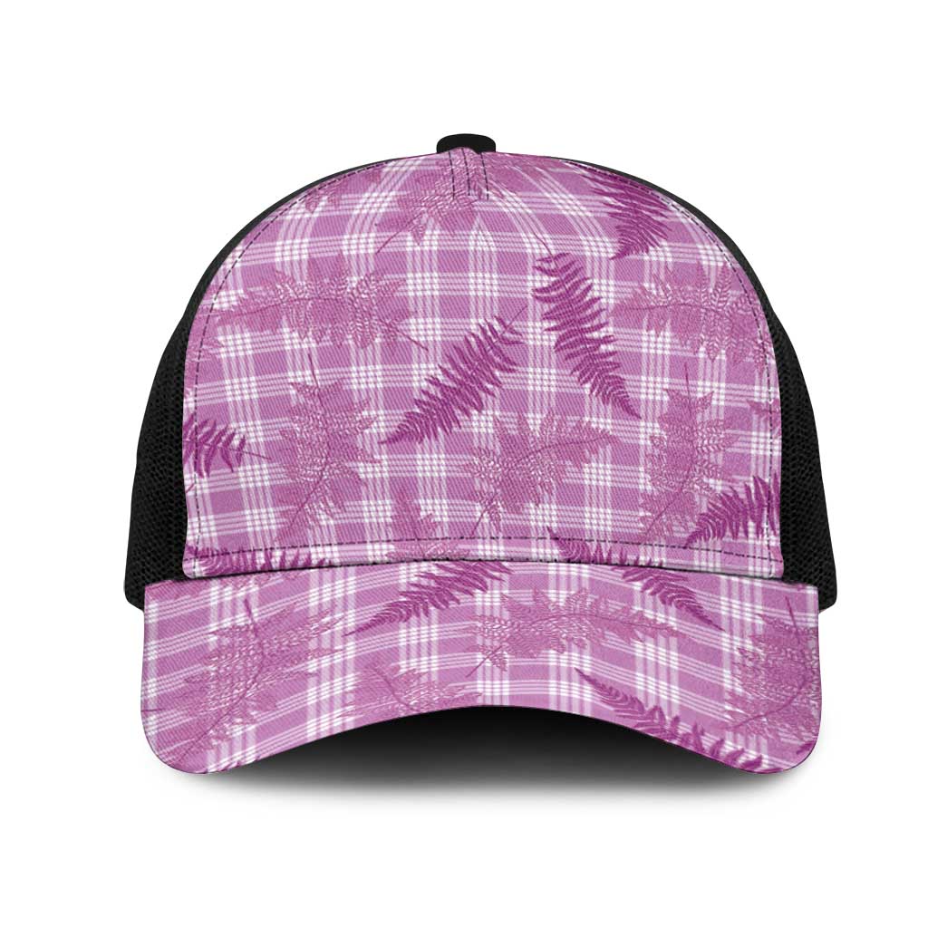 Pink Palaka Hawaii Palapalai Mesh Trucker Cap Hawaiian Fern