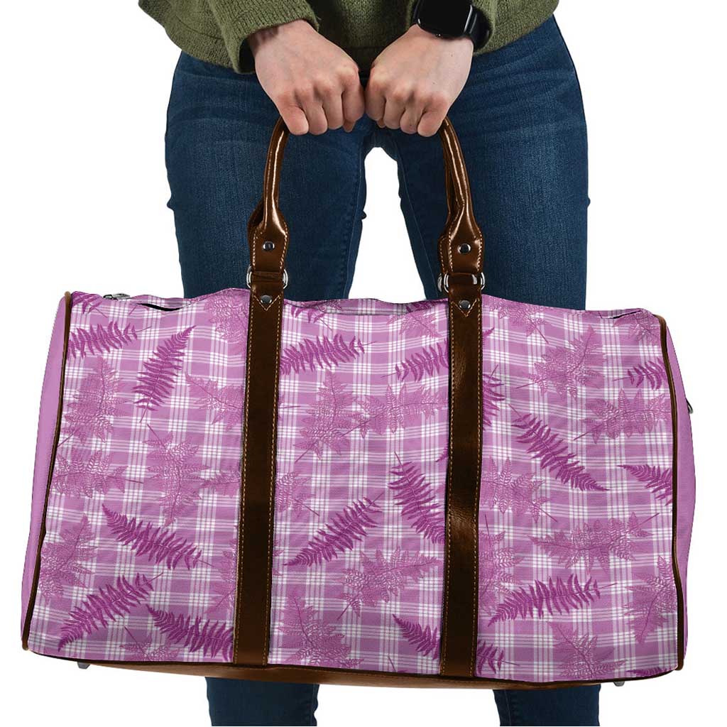 Pink Palaka Hawaii Palapalai Travel Bag Hawaiian Fern LT14 Pink - Polynesian Pride