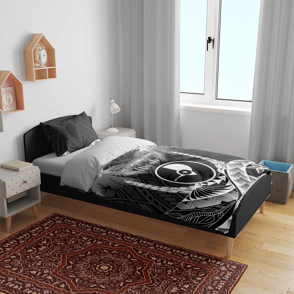 FSM Yap Day Bedding Set 2025 Wa'ab Micronesia Black Color