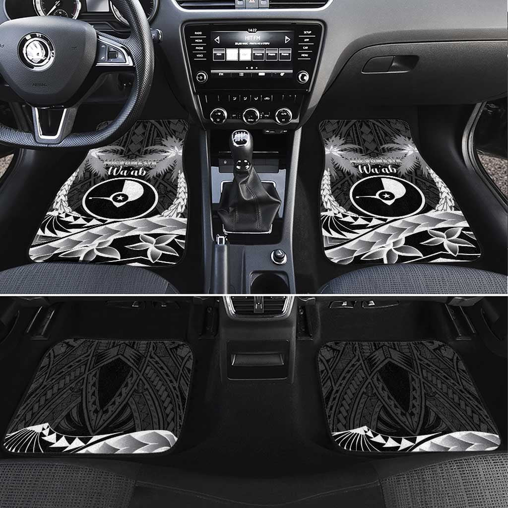 FSM Yap Day Car Mats 2025 Wa'ab Micronesia Black Color LT14 Set 4pcs Black - Polynesian Pride