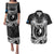 FSM Yap Day Couples Matching Puletasi and Hawaiian Shirt 2025 Wa'ab Micronesia Black Color