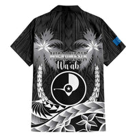 FSM Yap Day Family Matching Long Sleeve Bodycon Dress and Hawaiian Shirt 2025 Wa'ab Micronesia Black Color LT14 - Polynesian Pride