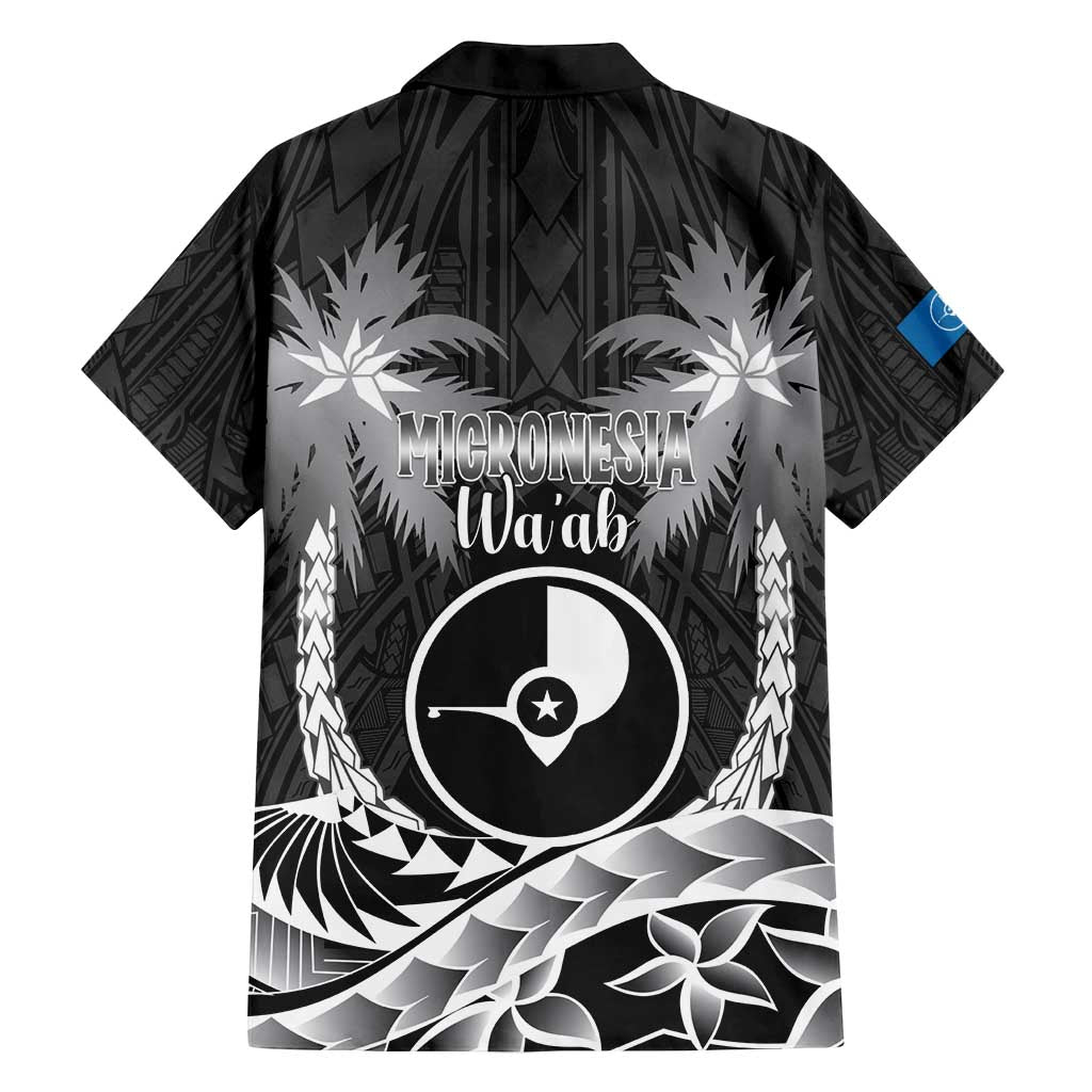 FSM Yap Day Family Matching Puletasi and Hawaiian Shirt 2025 Wa'ab Micronesia Black Color LT14 - Polynesian Pride