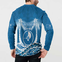 FSM Yap Day Button Sweatshirt 2025 Wa'ab Micronesia Flag Color