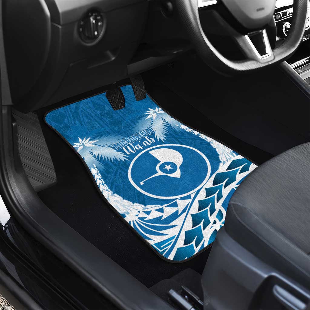 FSM Yap Day Car Mats 2025 Wa'ab Micronesia Flag Color LT14 - Polynesian Pride