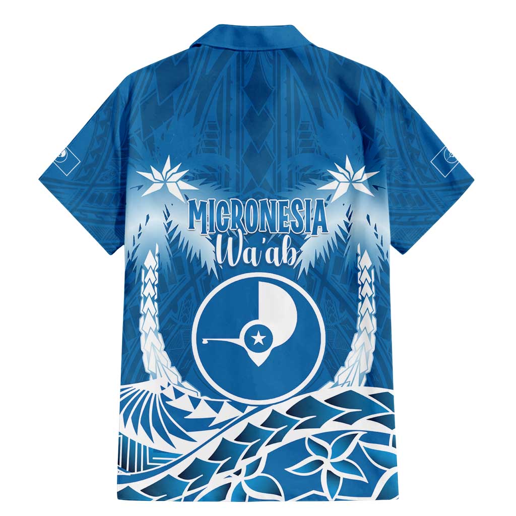 FSM Yap Day Family Matching Mermaid Dress and Hawaiian Shirt 2025 Wa'ab Micronesia Flag Color LT14 - Polynesian Pride