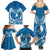 FSM Yap Day Family Matching Summer Maxi Dress and Hawaiian Shirt 2025 Wa'ab Micronesia Flag Color