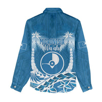 FSM Yap Day Women Casual Shirt 2025 Wa'ab Micronesia Flag Color