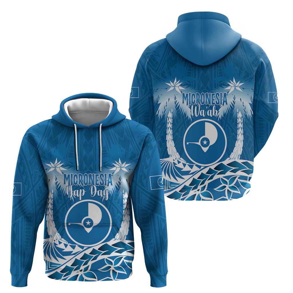 FSM Yap Day Zip Hoodie 2025 Wa'ab Micronesia Flag Color