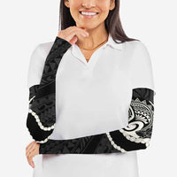 Aloha Hawaii Kalo Pikake Lei Arm Sleeves Chest Tattoo Black Hawaiian Pattern