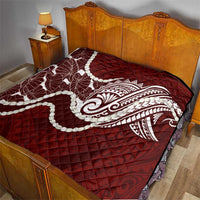 Aloha Hawaii Kalo Pikake Lei Quilt Chest Tattoo Oxblood Hawaiian Pattern