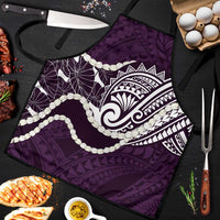 Aloha Hawaii Kalo Pikake Lei Apron Chest Tattoo Purple Hawaiian Pattern LT14 Purple - Polynesian Pride