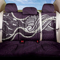 Aloha Hawaii Kalo Pikake Lei Back Car Seat Cover Chest Tattoo Purple Hawaiian Pattern LT14 One Size Purple - Polynesian Pride