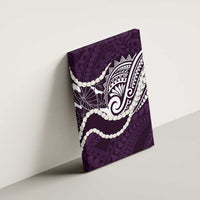 Aloha Hawaii Kalo Pikake Lei Canvas Wall Art Chest Tattoo Purple Hawaiian Pattern