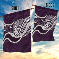 Aloha Hawaii Kalo Pikake Lei Garden Flag Chest Tattoo Purple Hawaiian Pattern
