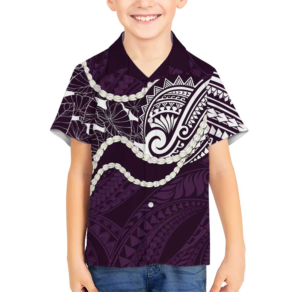 Aloha Hawaii Kalo Pikake Lei Hawaiian Shirt Chest Tattoo Purple Hawaiian Pattern