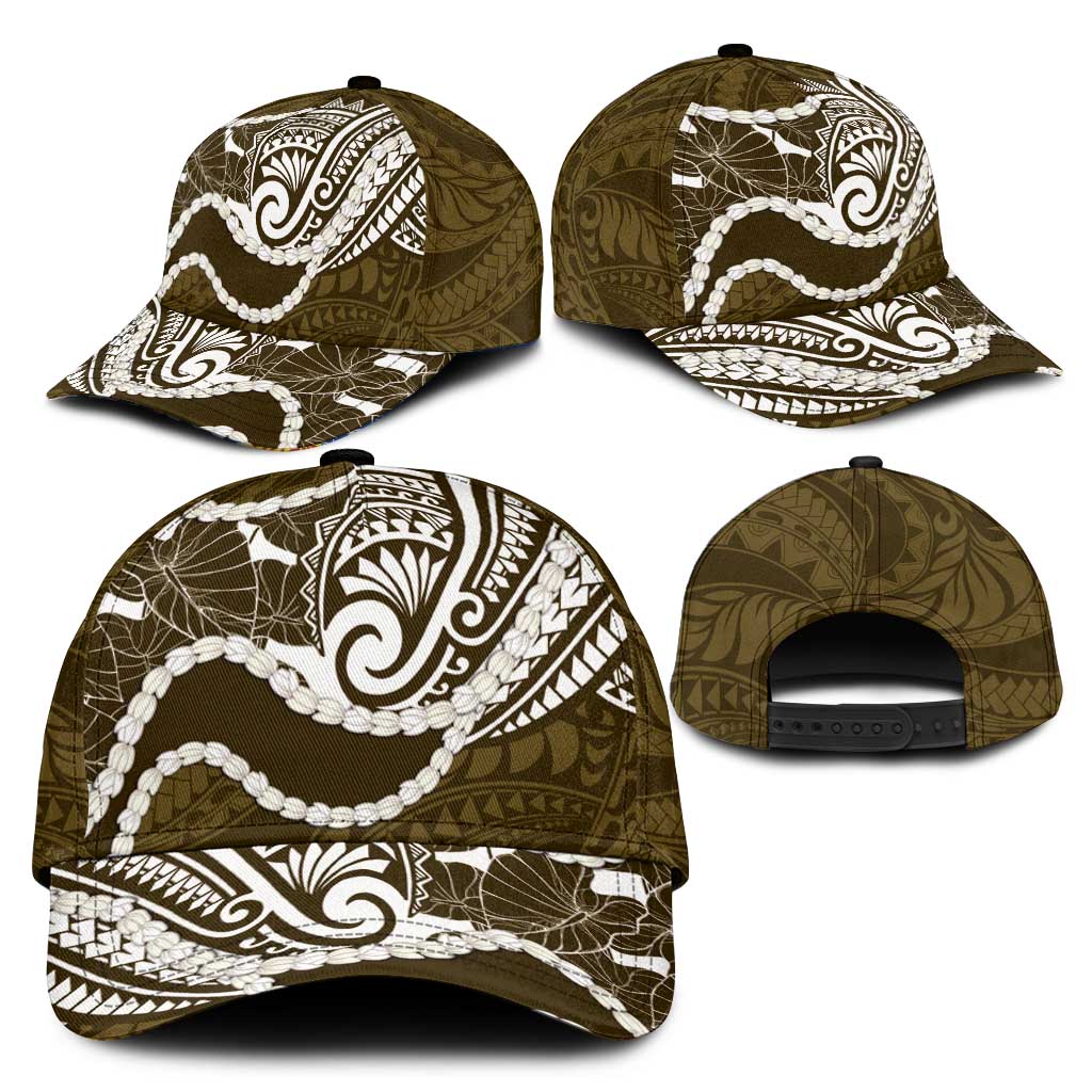 Aloha Hawaii Kalo Pikake Lei Classic Cap Chest Tattoo Gold Hawaiian Pattern