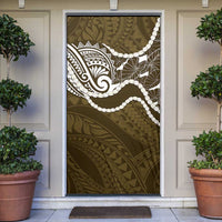 Aloha Hawaii Kalo Pikake Lei Door Cover Chest Tattoo Gold Hawaiian Pattern LT14 Gold - Polynesian Pride