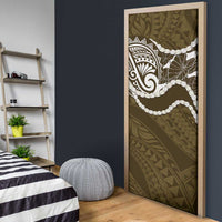 Aloha Hawaii Kalo Pikake Lei Door Cover Chest Tattoo Gold Hawaiian Pattern LT14 - Polynesian Pride