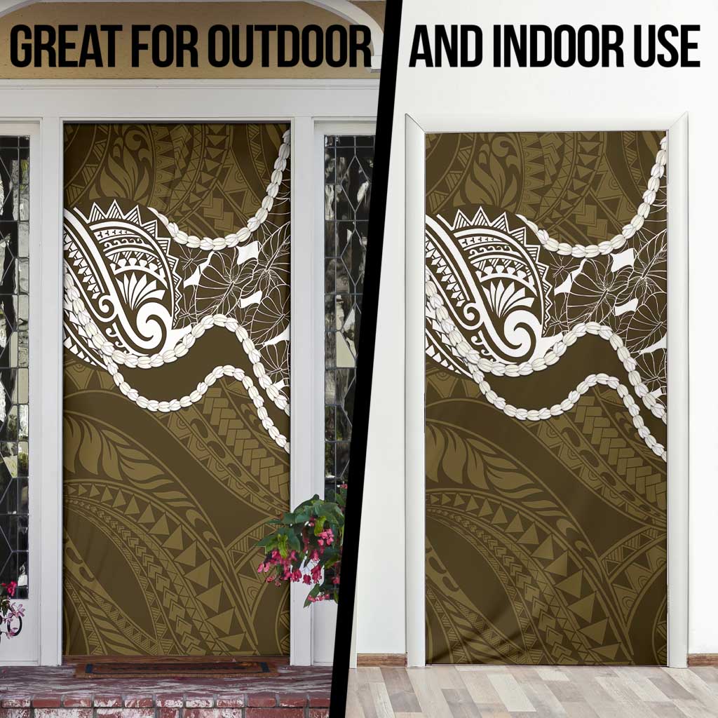 Aloha Hawaii Kalo Pikake Lei Door Cover Chest Tattoo Gold Hawaiian Pattern LT14 - Polynesian Pride