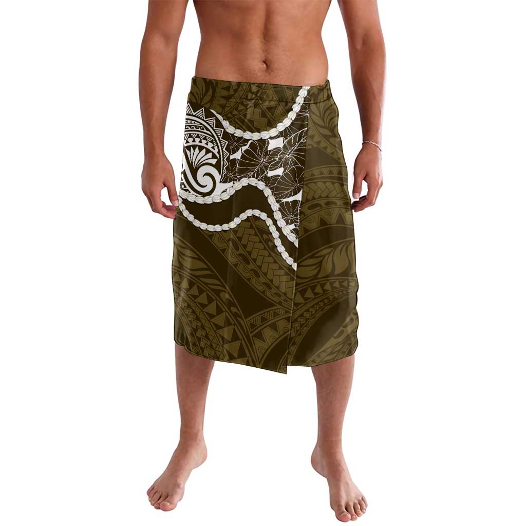 Aloha Hawaii Kalo Pikake Lei Lavalava Chest Tattoo Gold Hawaiian Pattern