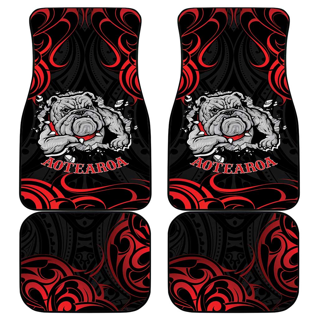 Personalised Aotearoa Bulldog Car Mats NZ Maori Tattoo LT14 - Polynesian Pride