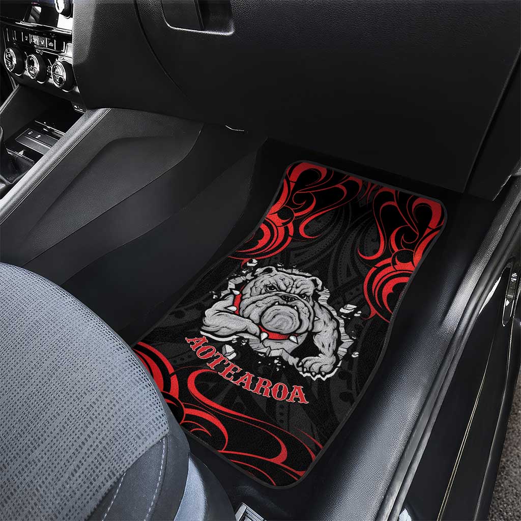 Personalised Aotearoa Bulldog Car Mats NZ Maori Tattoo LT14 - Polynesian Pride