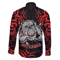 Personalised Aotearoa Bulldog Family Matching Tank Maxi Dress and Hawaiian Shirt NZ Maori Tattoo LT14 - Polynesian Pride