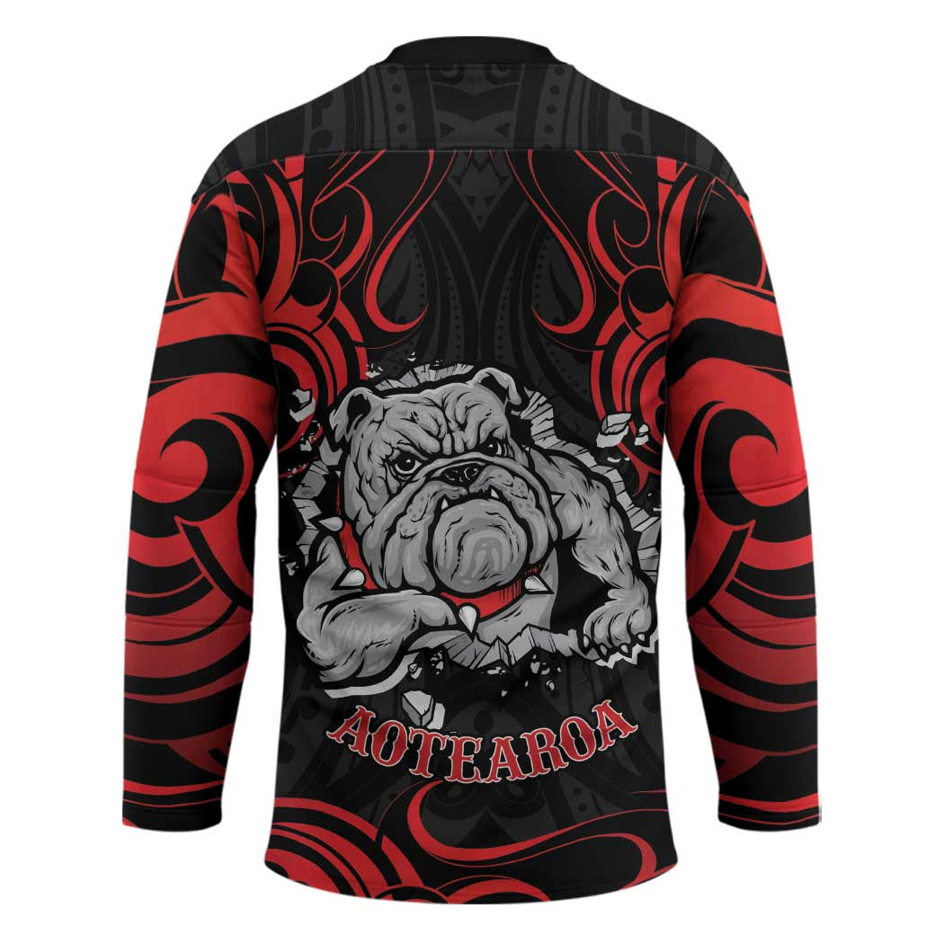 Aotearoa Bulldog Hockey Jersey NZ Maori Tattoo - Polynesian Pride