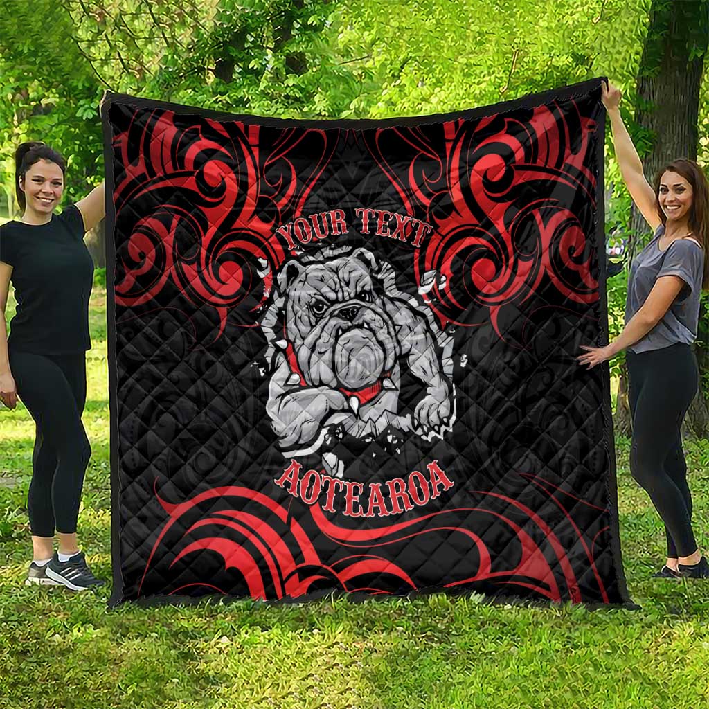 Personalised Aotearoa Bulldog Quilt NZ Maori Tattoo LT14 - Polynesian Pride