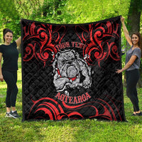 Personalised Aotearoa Bulldog Quilt NZ Maori Tattoo LT14 - Polynesian Pride