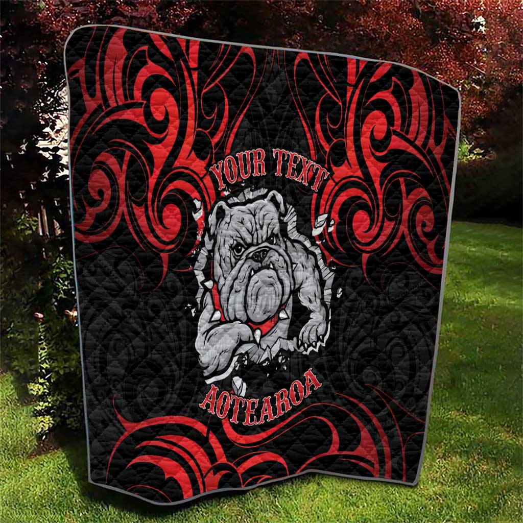 Personalised Aotearoa Bulldog Quilt NZ Maori Tattoo LT14 - Polynesian Pride