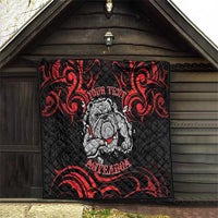 Personalised Aotearoa Bulldog Quilt NZ Maori Tattoo LT14 - Polynesian Pride
