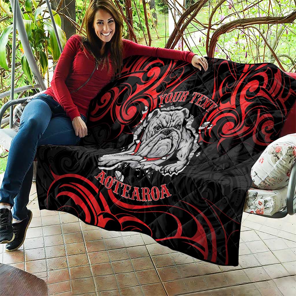 Personalised Aotearoa Bulldog Quilt NZ Maori Tattoo LT14 - Polynesian Pride