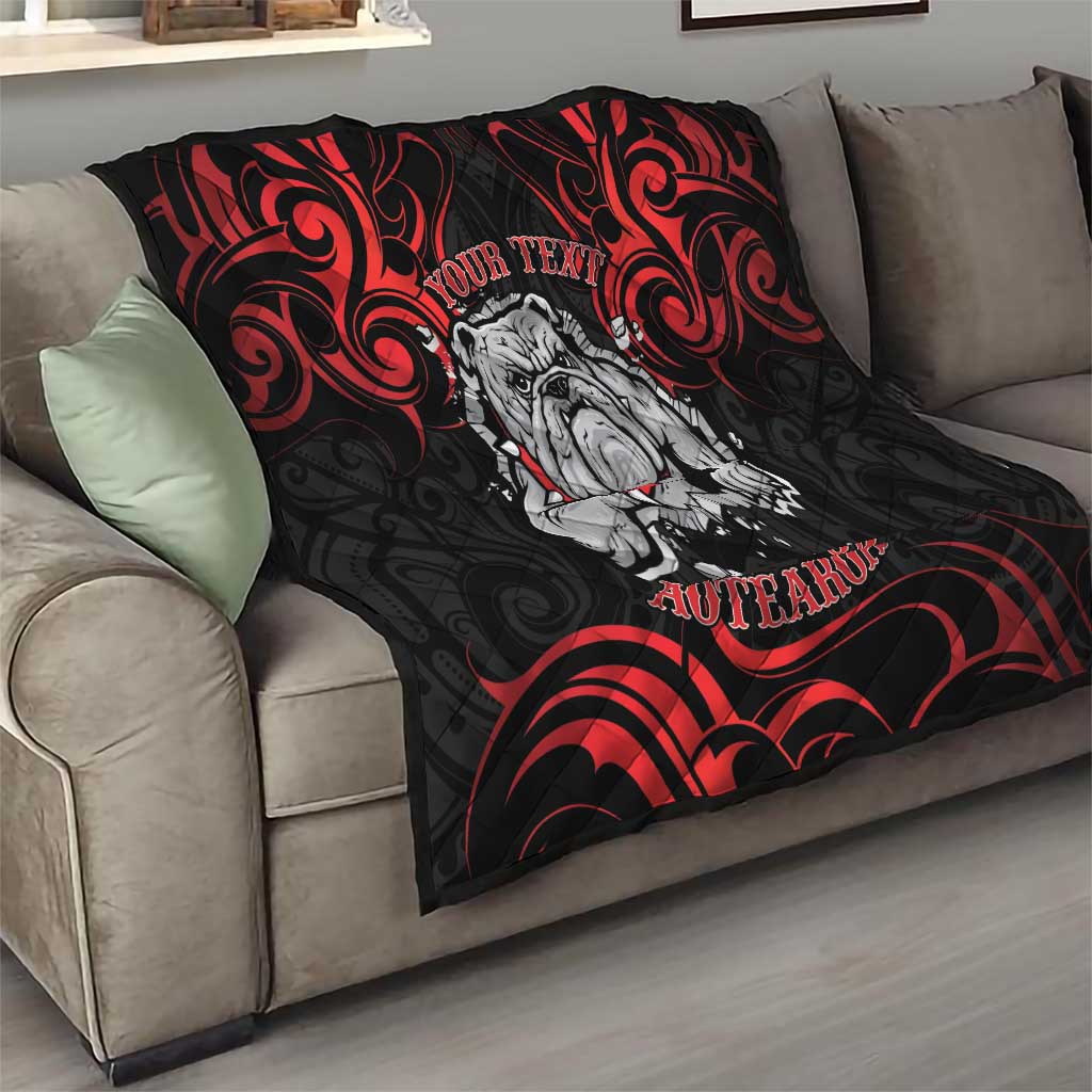 Personalised Aotearoa Bulldog Quilt NZ Maori Tattoo LT14 - Polynesian Pride