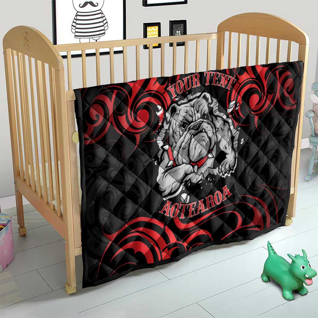 Personalised Aotearoa Bulldog Quilt NZ Maori Tattoo LT14 - Polynesian Pride
