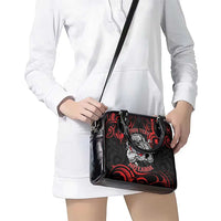 Personalised Aotearoa Bulldog Shoulder Handbag NZ Maori Tattoo