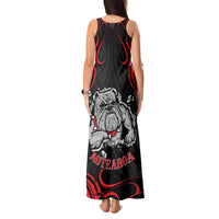 Personalised Aotearoa Bulldog Tank Maxi Dress NZ Maori Tattoo