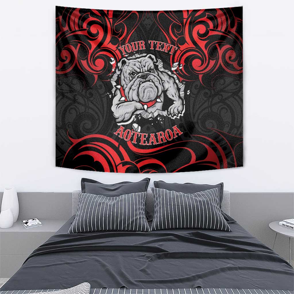 Personalised Aotearoa Bulldog Tapestry NZ Maori Tattoo LT14 - Polynesian Pride