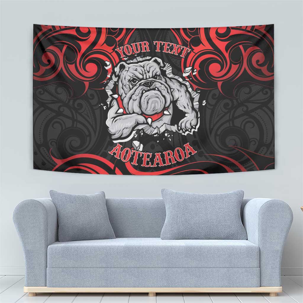 Personalised Aotearoa Bulldog Tapestry NZ Maori Tattoo LT14 - Polynesian Pride