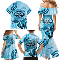 Hawaii Sea Turtle Snorkeling Is My Therapy Family Matching Mermaid Dress and Hawaiian Shirt LT14 - Polynesian Pride