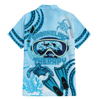 Hawaii Sea Turtle Snorkeling Is My Therapy Family Matching Mermaid Dress and Hawaiian Shirt LT14 - Polynesian Pride