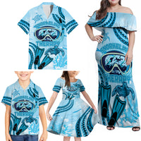 Hawaii Sea Turtle Snorkeling Is My Therapy Family Matching Off Shoulder Maxi Dress and Hawaiian Shirt LT14 - Polynesian Pride